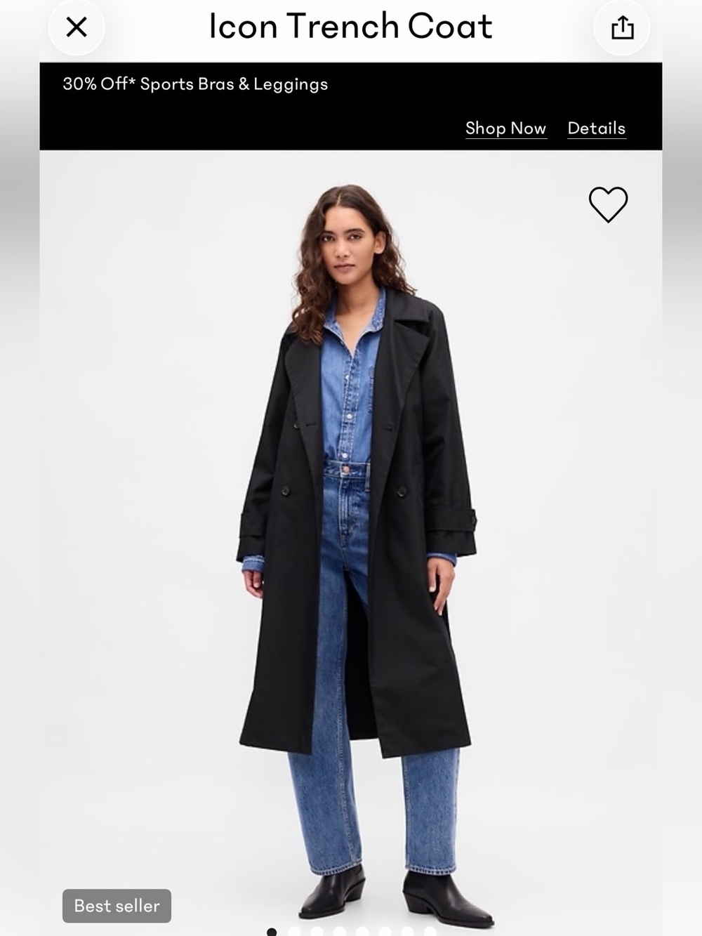 GAP Icon trench coat